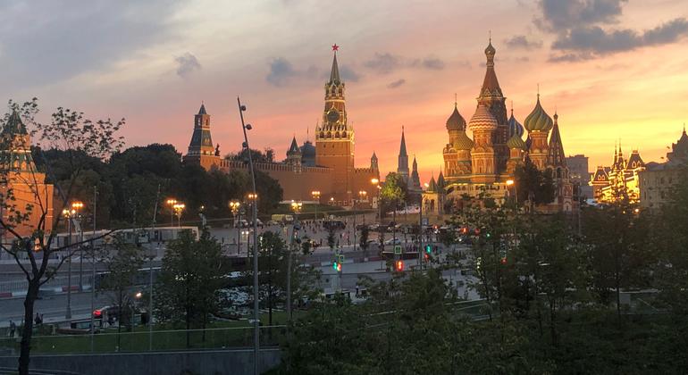Вид на Кремль. Москва, Россия 